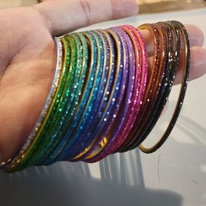 Glitter Bangle Bracelets